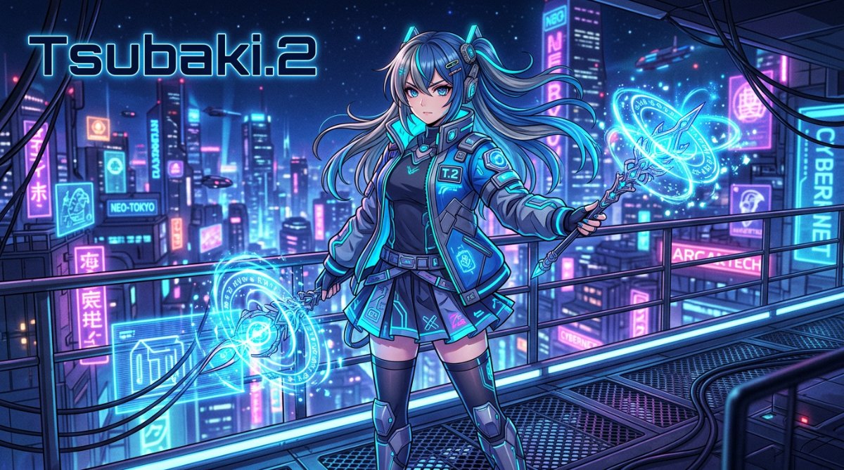 PixAI의 새로운 애니메이션 생성 AI 모델 Tsubaki.2 런칭 기념 대표 일러스트