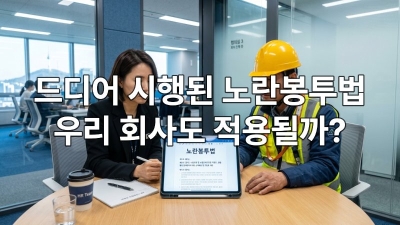 2026년 본격 시행 '노란봉투법', 원청과 하청 완벽 대응 가이드