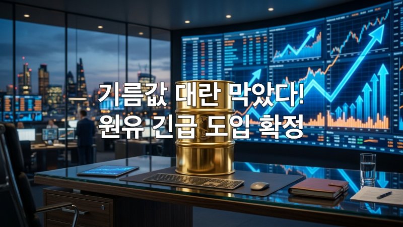 호르무즈 해협 위기 돌파! UAE 원유 2400만 배럴 긴급 도입의 경제 파급력