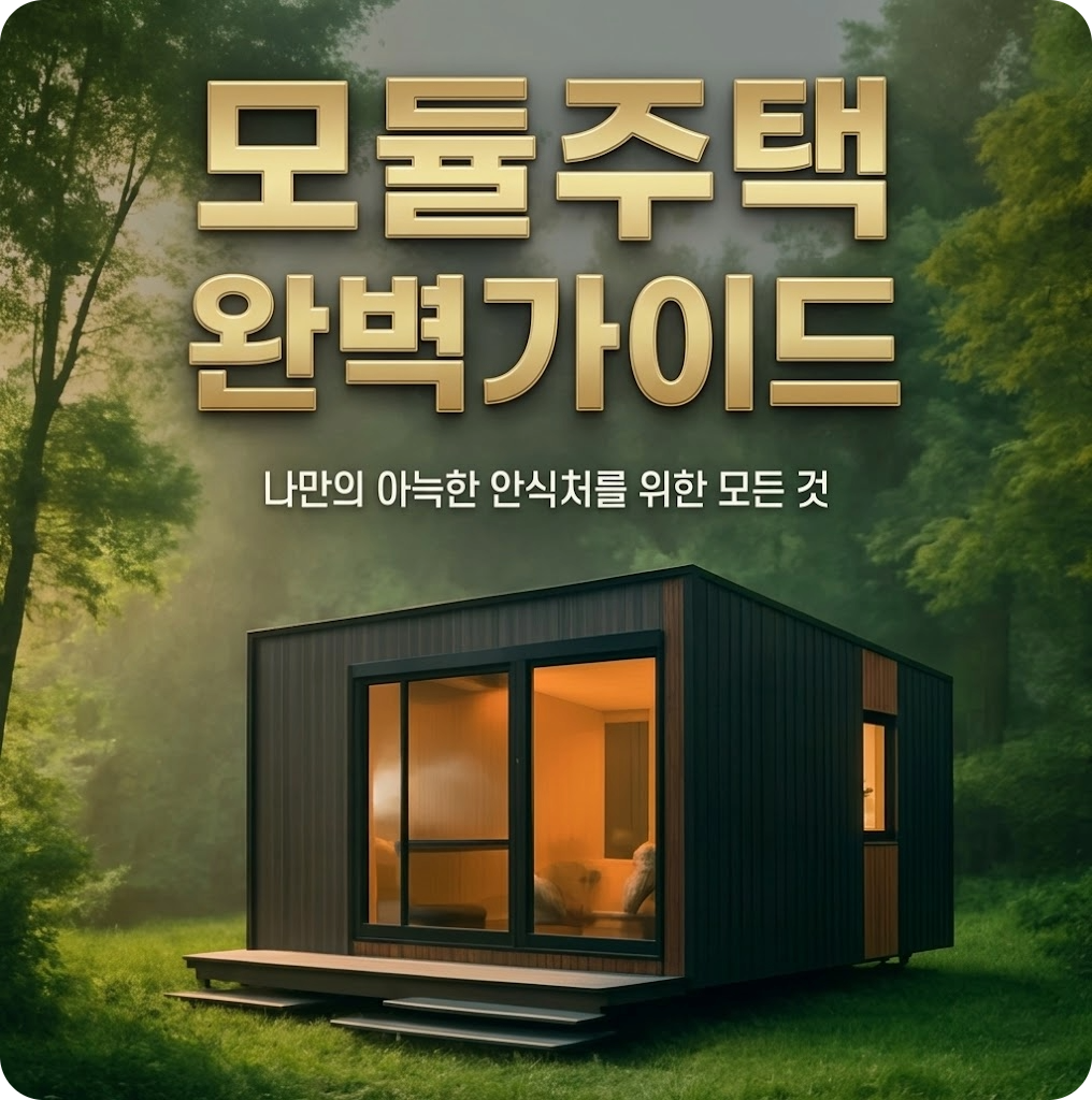 모듈주택 가격과 설치 조건 완벽 가이드: 전원생활의 현실적인 정답