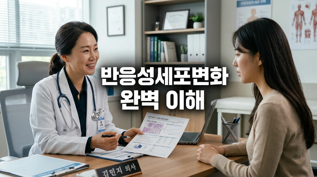자궁경부암 검사 결과 '반응성세포변화' 의미와 대처법 완벽 정리