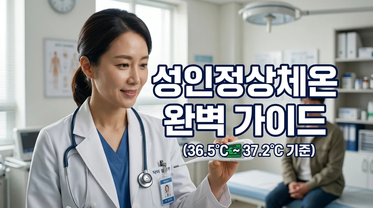 성인정상체온 범위와 측정 방법, 미열 기준 완벽 정리